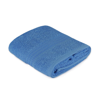 Débarbouillette 100% coton de qualité supérieure, bleu foncé, 19,7 po x 35,4 po | 500 g / m² pour une ultra-absorbance | Lavable à la machine à 104 ° F | Doux et durable, parfait pour la salle de bain ou le spa, design luxueux et élégant