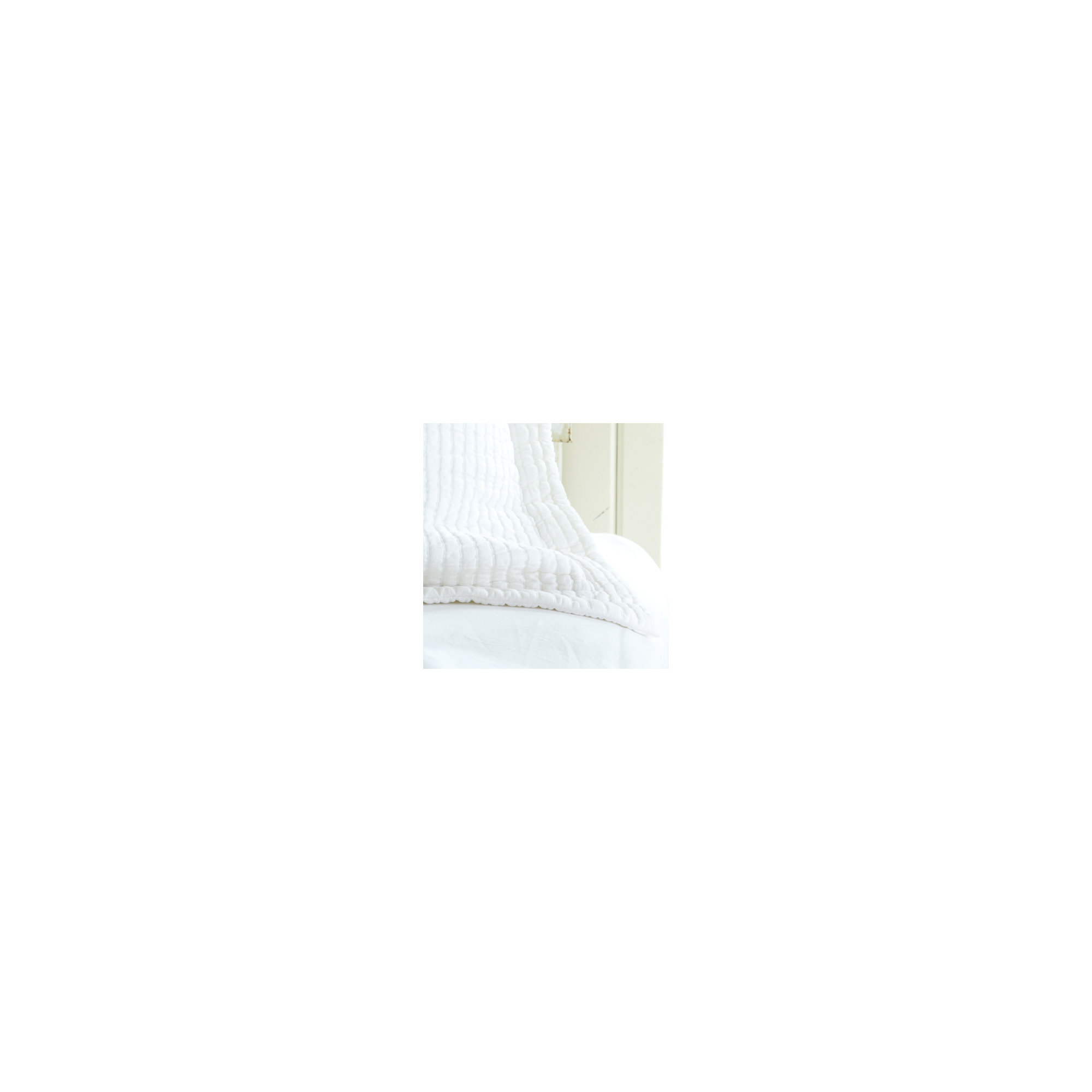 Tildra Coverlet / Bedspread, White, Twin
