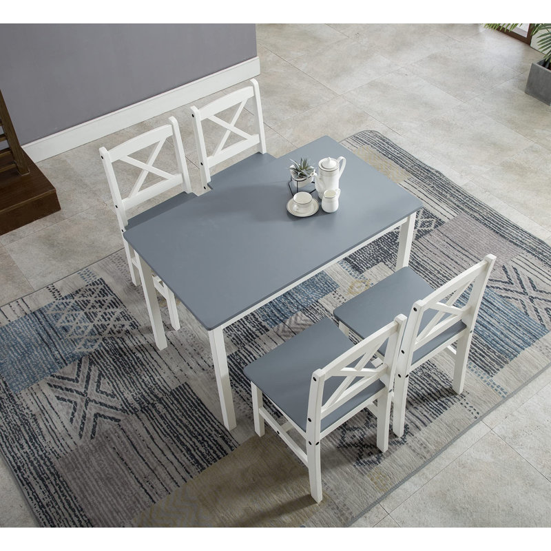 Danny 4 - Person Dining Set, Grey