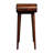 Solid Wood Mini Round Chestnut Fold Vanity, 4-Compartements, Brown