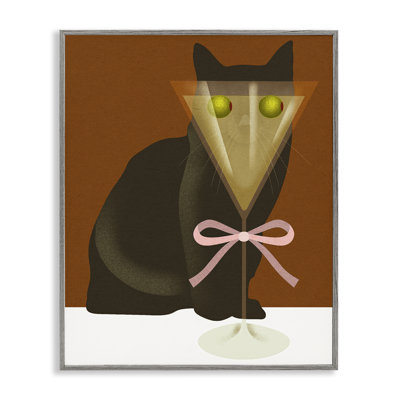 Drôle de chat aux yeux olive, estampe numérique, design par Lil 'Rue