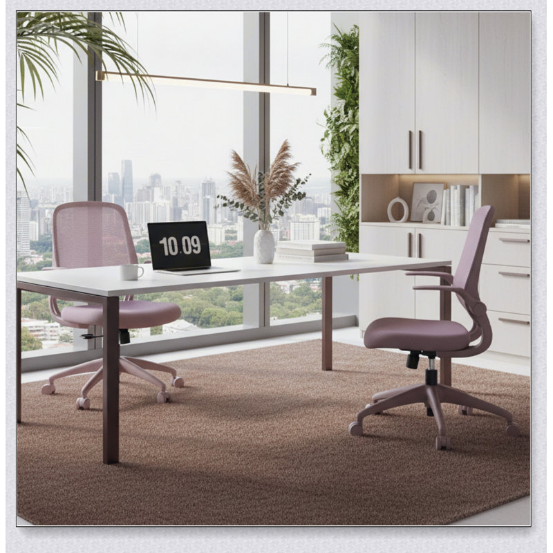 Chaise de bureau ergonomique avec dossier en maille, mousse intégrée, accoudoirs rabattables et capacité de charge de 159 kg pour une utilisation confortable à la maison ou au bureau.