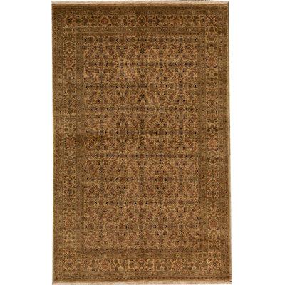 Marquis Wool Oriental Area Rug in Brown