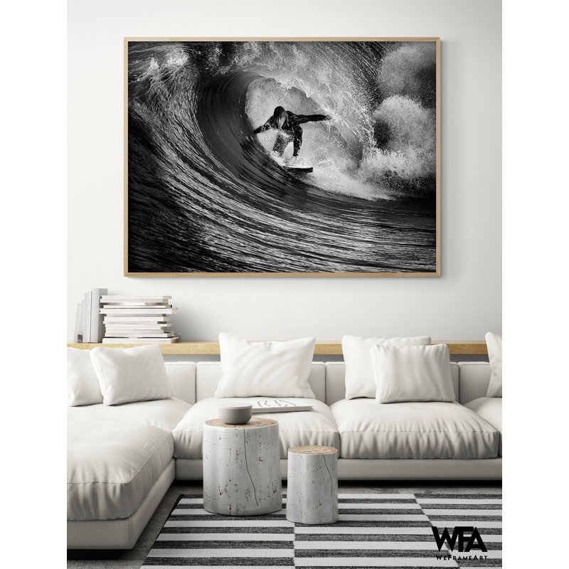 Pure Adrenaline par Claudio Moretti, idée de cadeau de photographie de surfeur, affiche de photo de très grande vague, décoration murale de magasin de plage