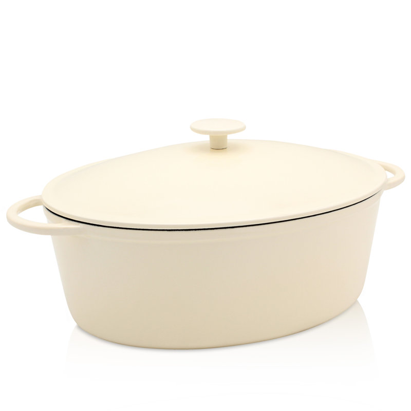 Krüger Cast Iron Roaster Savanna - Enamelled - 7.5 Litres (34 X 27 Cm)