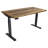 Skyscraper Electric Height Adjustable Standing Desk, Dual Motor and Digital Control with Memory, 60x30, Real Reclaimed Wood Top with Black Frame-1076505984-1191903530