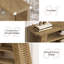 3-Tier TV Stand with Storage Shelves
