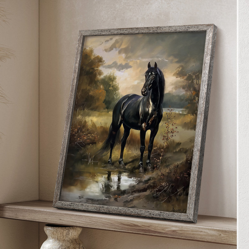 ANIMALS Series CCCCX, reproduction encadrée - bois massif, H 11 po x l 9 po