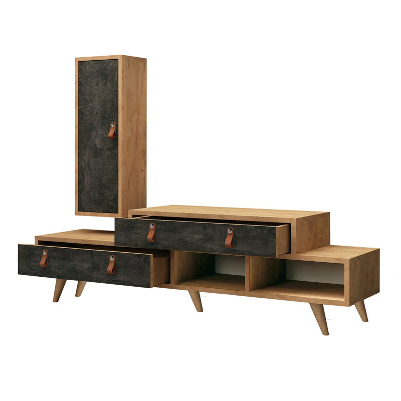 Nida Unfinished TV Stand for TVs up to 55"