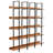 70.5"H X 70.9"W Wood Double 5-Tier Bookcase-800694549