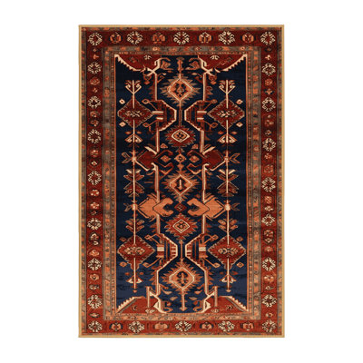 Machine Washable Persian Brown Area Rug