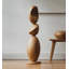 Objets décoratifs en bois de teck moderne et abstrait
