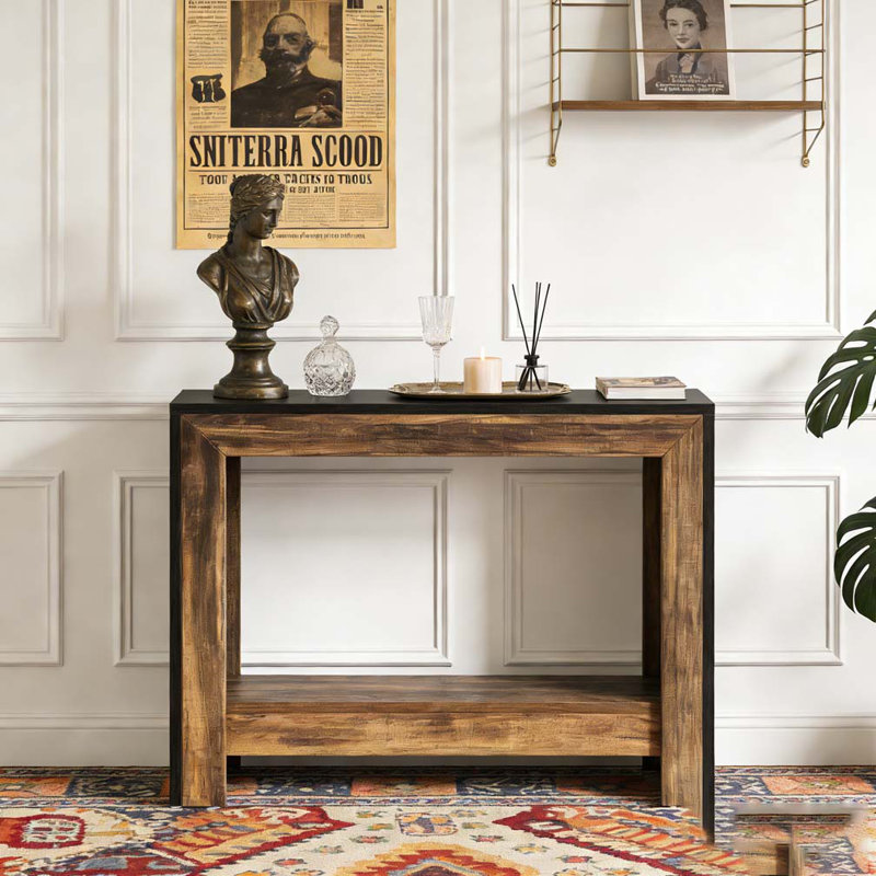 Table de canapé avec rangement ouvert Farmhouse
