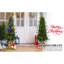 Arbre de Noël vert 4 pi avec base scintillante - 100 lumières DEL multicolores, 396 pointes, baies rouges et pommes de pin, branches pleines en PE / PVC, pot lumineux festif