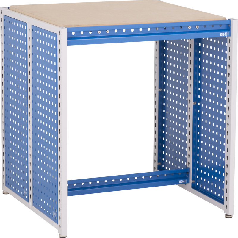 30'' W Manufactured Wood Top Height-Adjustable Workbench with Wheels