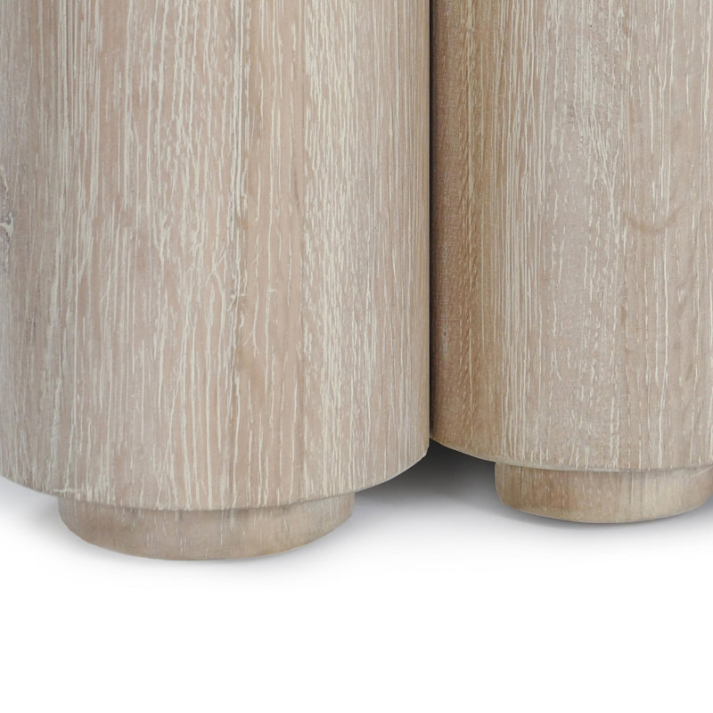 Tiber Console Table, Beige Wood