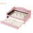 Fleece Daybed With And Trundle, Pink - Stylish Practical Bed Full Size Trundle Lighted Accents Decorative Touch-461845794-461845796