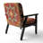 Gundry - Moroccan Tiles Collage I - Upholstered Bohemian Chic Velvet Accent Arm Chair-6570705-6570717