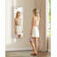 Jewelry Cabinets with Mirror and LED Lights, Door Hanging/Wall Mounted Jewelry Armoire-1548183246