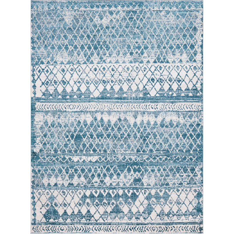 Geometric Indoor Rug, Rectangle 8' x 11'