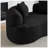 Amiata 66.93" W x 38.6" D x 27.6" H Teddy Velvet Curved Loveseat