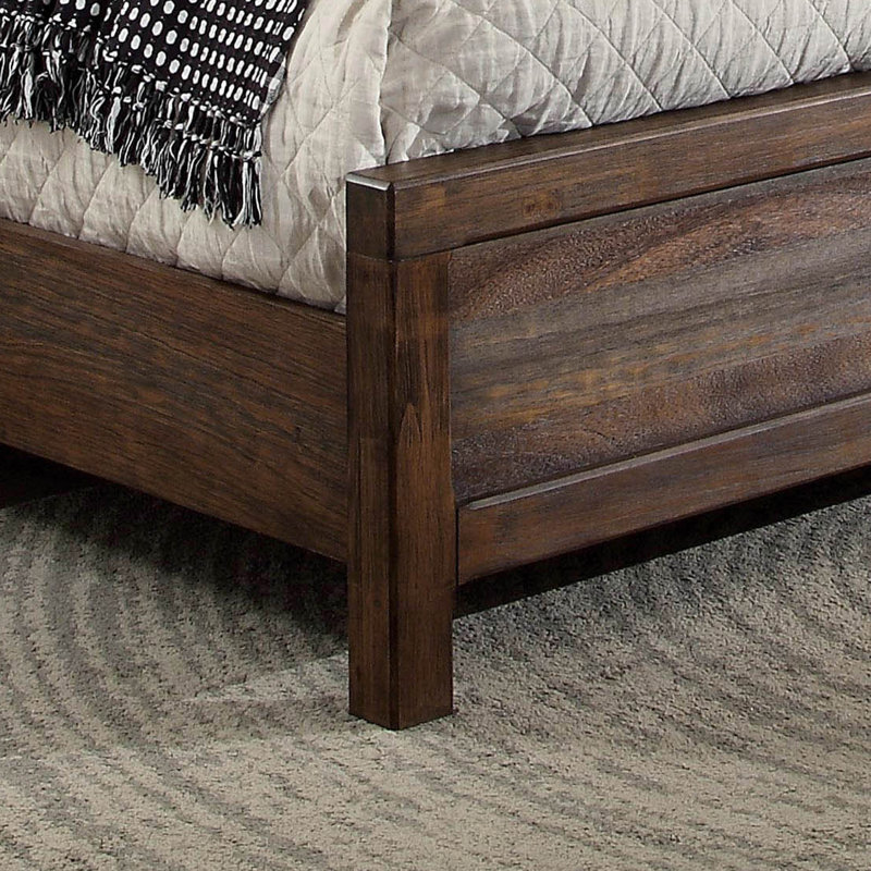 Desmoke Upholstered Wingback Bed, California King