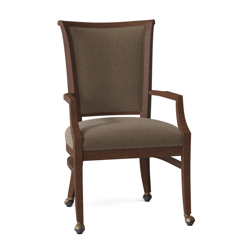 Bayfield Upholstered King Louis Back Arm Chair, Walnut, 3127 Twine