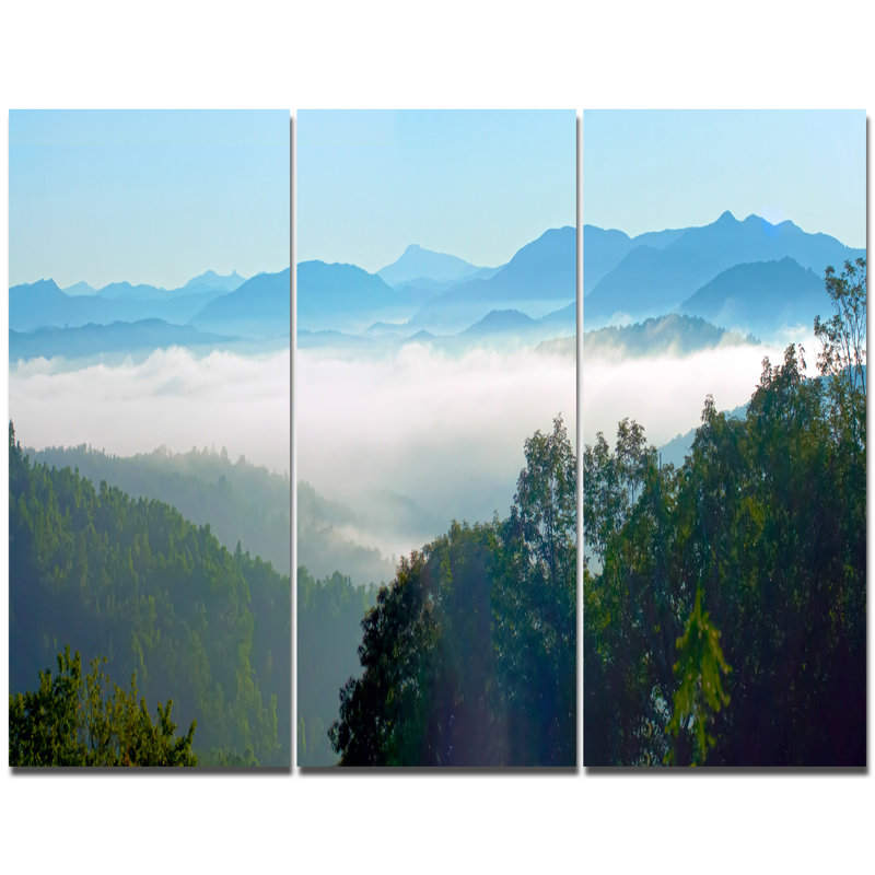 «Morning in Blue Ridge Parkway», reproduction de photo à multiples images sur toile tendue