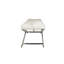 Banc rembourré en cuir capitonné Cayden