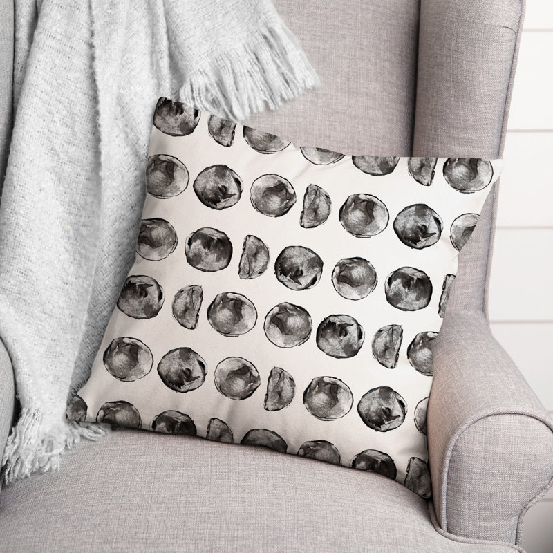 Moon Phases Pattern Throw Pillow