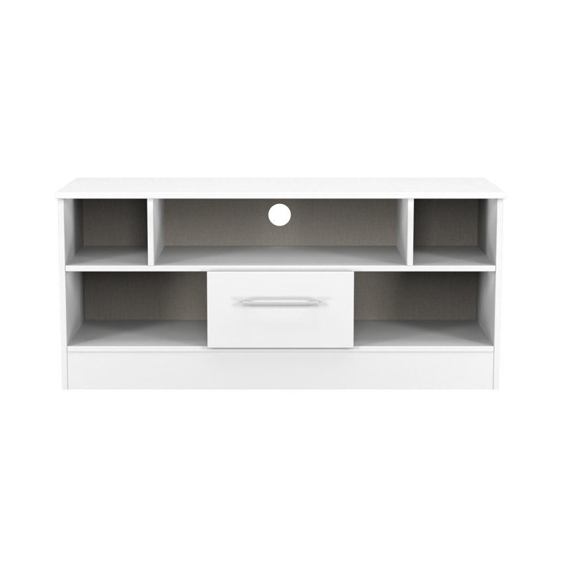 Stiner Unfinished TV Stand for TVs up to 50", White