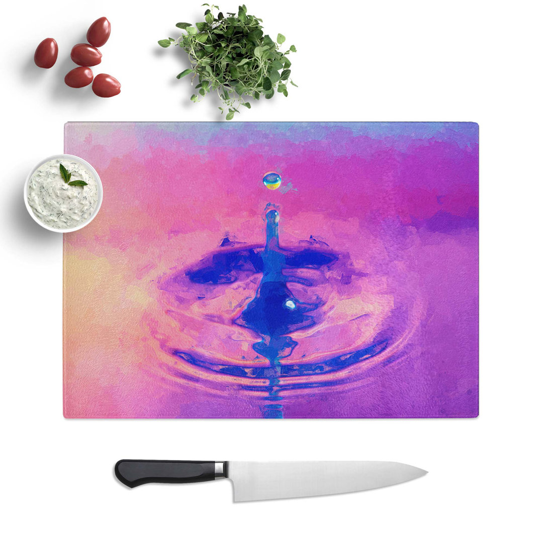Tempered Glass Rebound Water Droplet Chopping Board