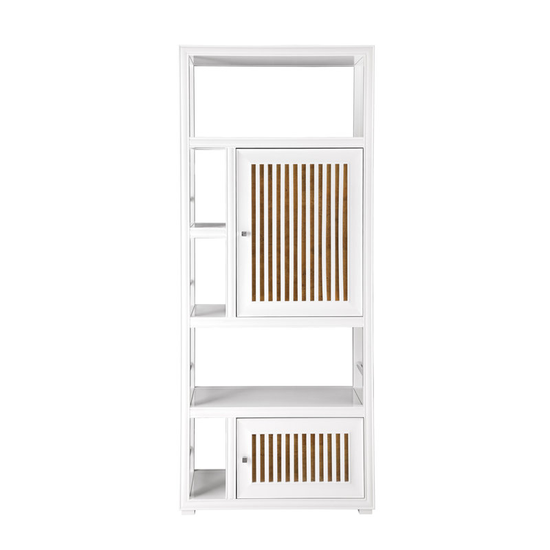 Athens 30" W Freestanding Bathroom Cabinet, Glossy White
