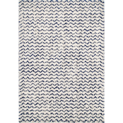 Chevron Shag Area Rug