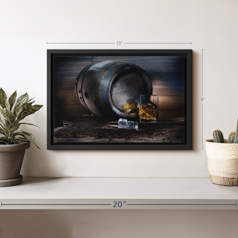 Aliments et boissons «Whiskey Barrel Canvas Print», H 9 po x l 13 po