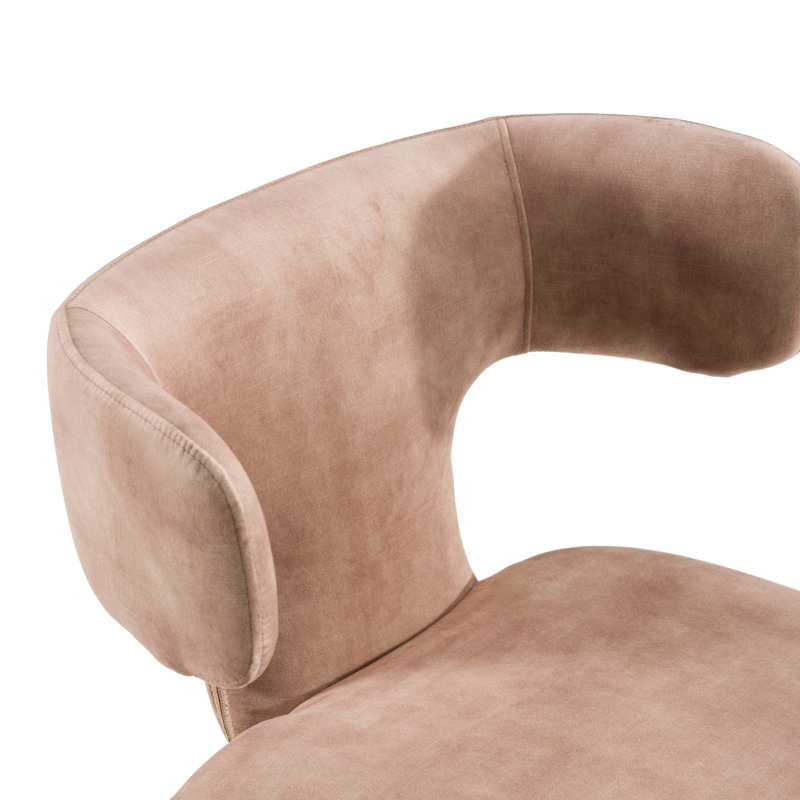 Margart 18.7'' H Upholstered Parsons Chair, Brown Velvet