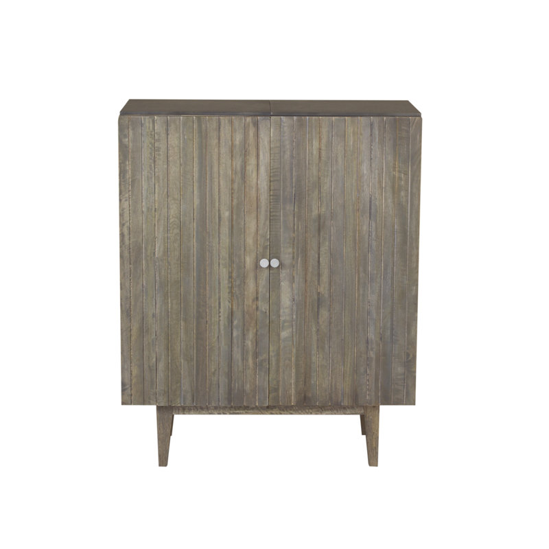 Leda Solid Wood 2 - Door Rectangle Accent Cabinet