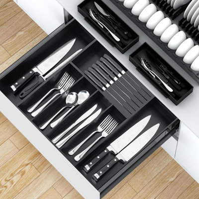 Bamboo Round Utensil Storage Set