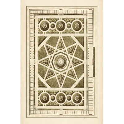 Garden Maze VI by J.F. Blondel - Wrapped Canvas Print