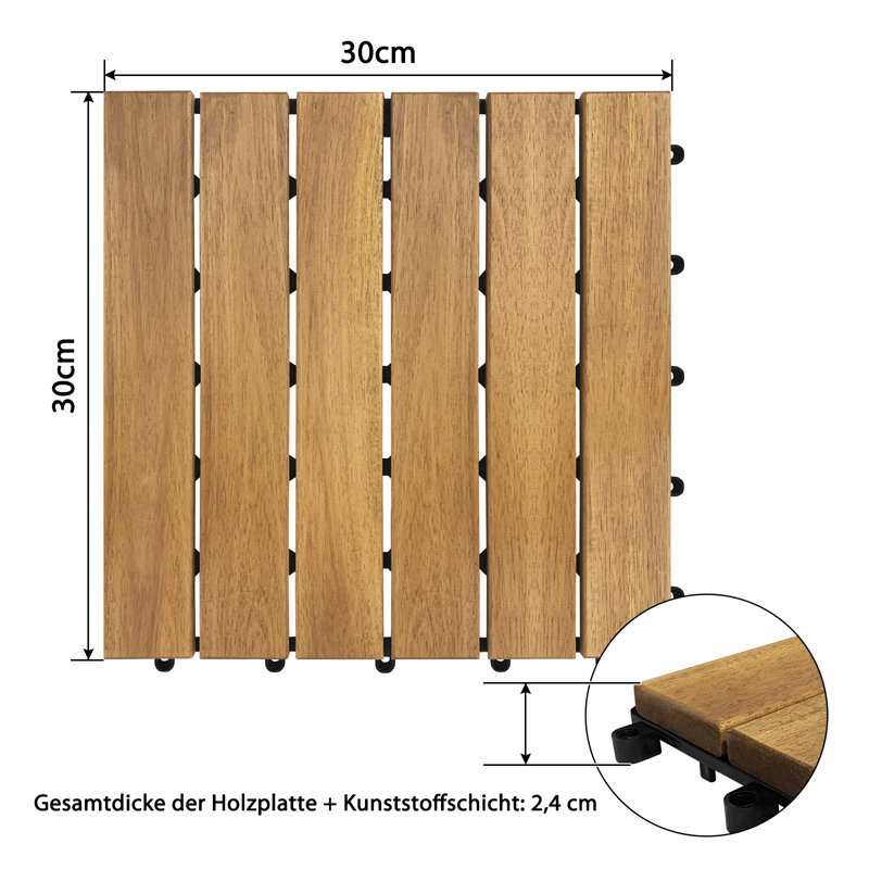 Interlocking Deck, 6 stripes