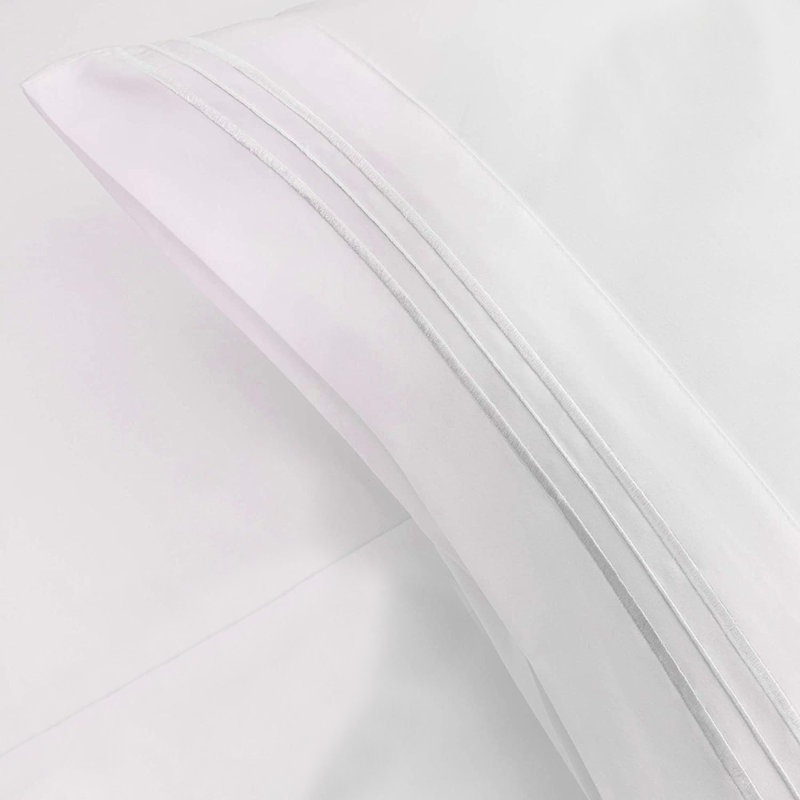 Microfiber Sheet Set, Twin Sheet Set with 1 Pillowcase, White