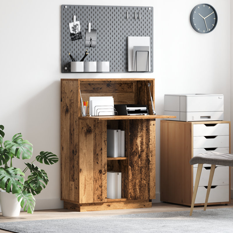 Writing Desk Engineered Wood Large, Old WoodOld Wood
