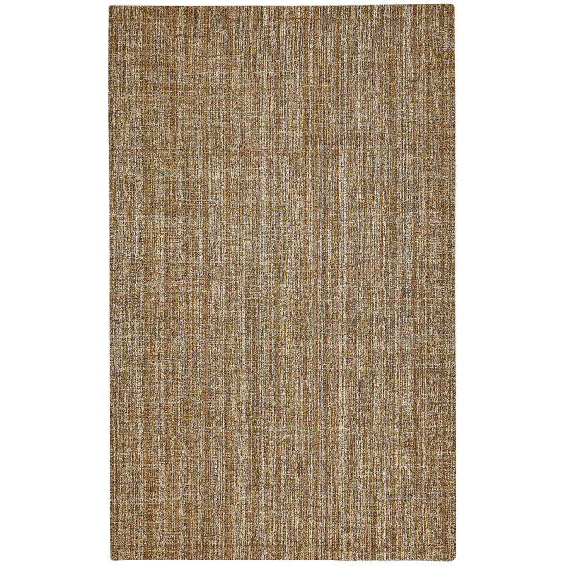 Tapis orange en laine touffeté à la main Nubar, Rectangle 2 pi x 3 pi