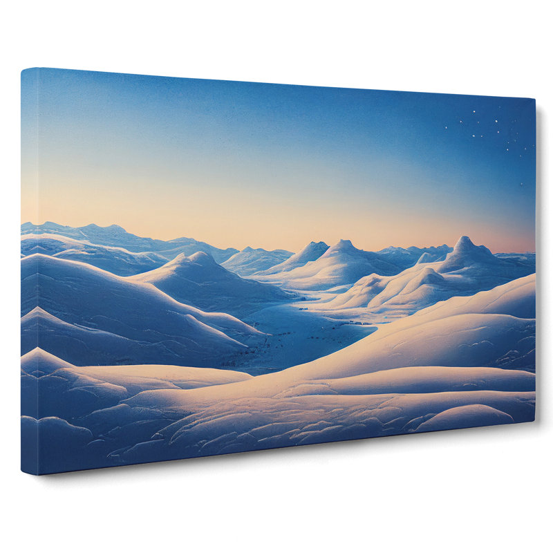 Winter Sunrise Mountain s Vol.1 - Wrapped Canvas, 40cm H x 60cm W x 3cm D