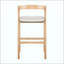 Tabouret de bar d'intérieur en bois d'hévéa, fini et revêtement, ensemble de 2-1506464234
