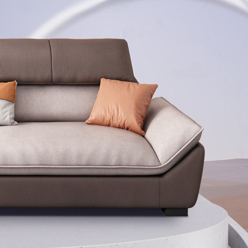 Causeuse-coussin standard en polyester kaki, H 35,43 po x l 74,8 po x P 37,4 po