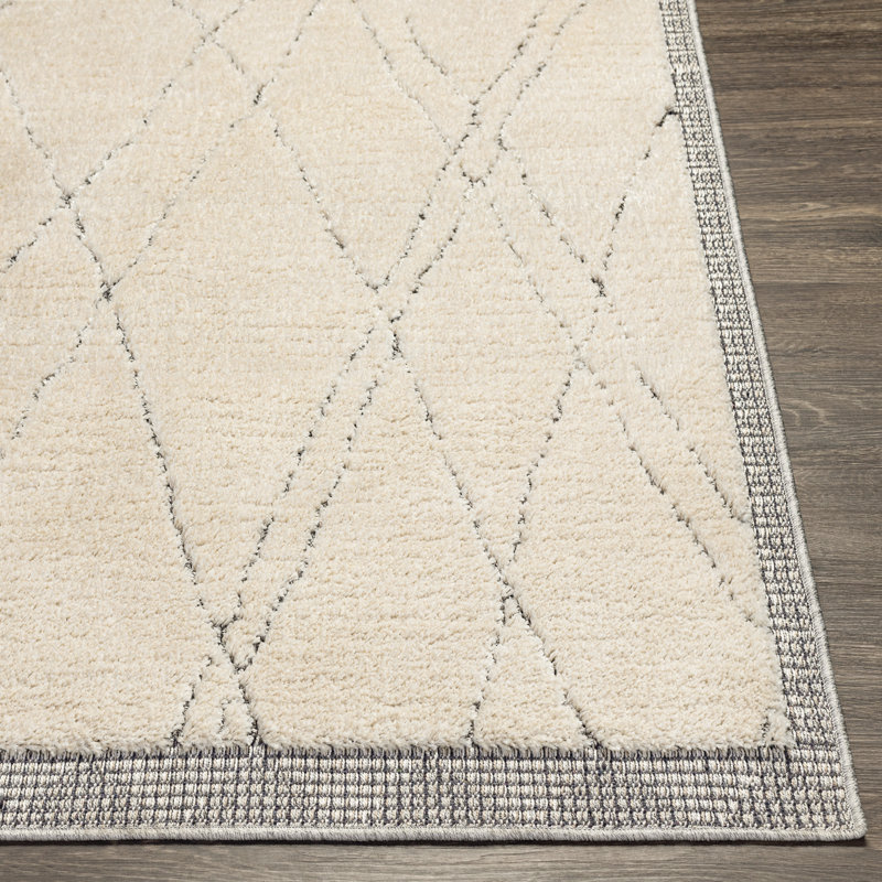 Tapis gris / beige Poetica, Rectangle 4 pi 2 po x 5 pi 7 po