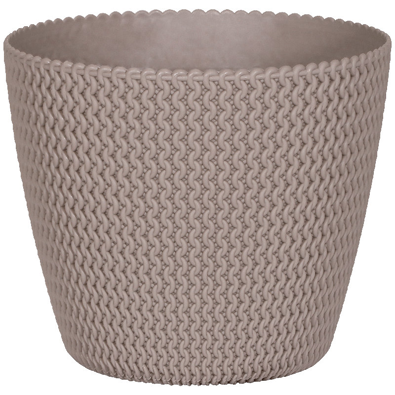 Atqiya Pot Planter, 18cm H x 22cm W x 22cm D, Anthracite