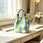Sac de rangement en plastique, sac à main à motif étoiles, sac à main tricoté, sac à main léger et élégant, sac à main pour les déplacements quotidiens, petit sac de rangement
