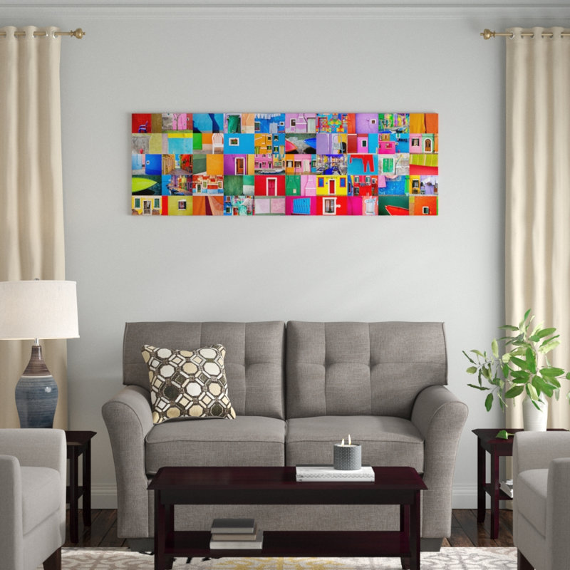 «Burano Study Burano Italy», impression sur toile, H 12 po x l 36 po x P 1,5 po, Toile tendue